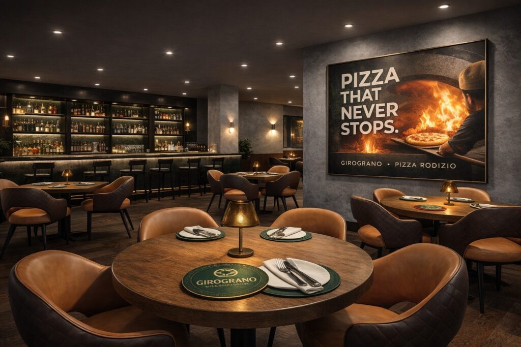 Photo inside the pizzeria