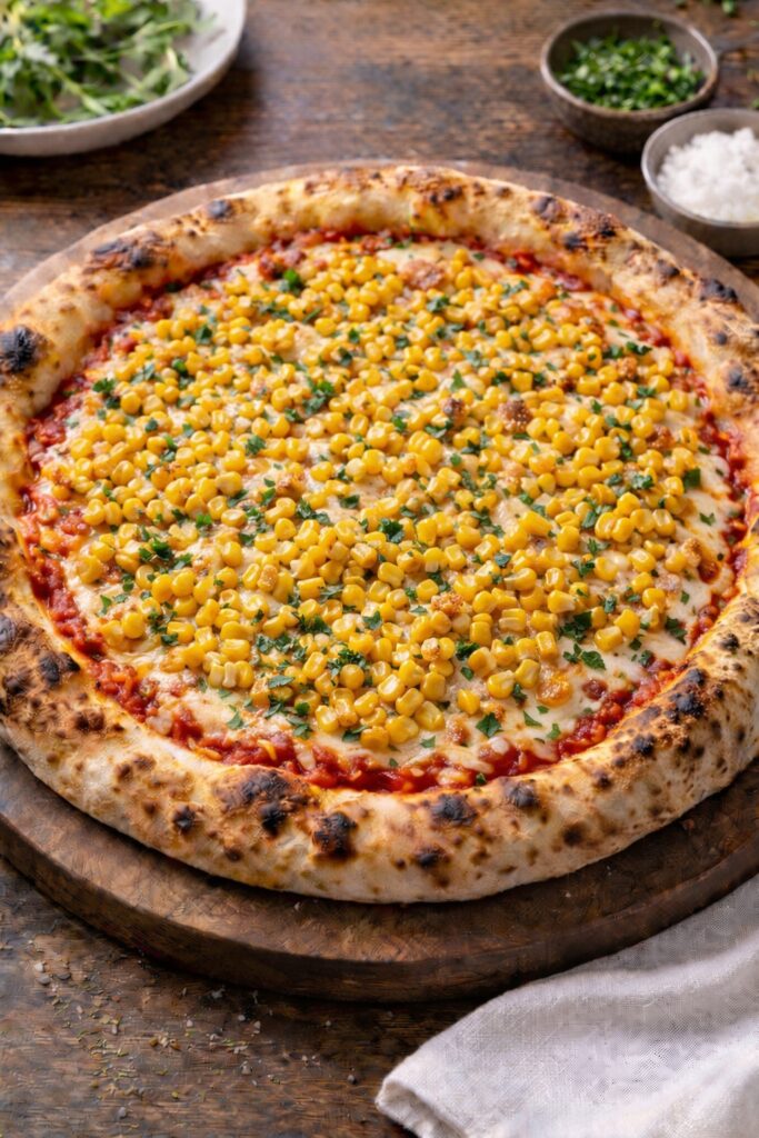 Corn pizza
