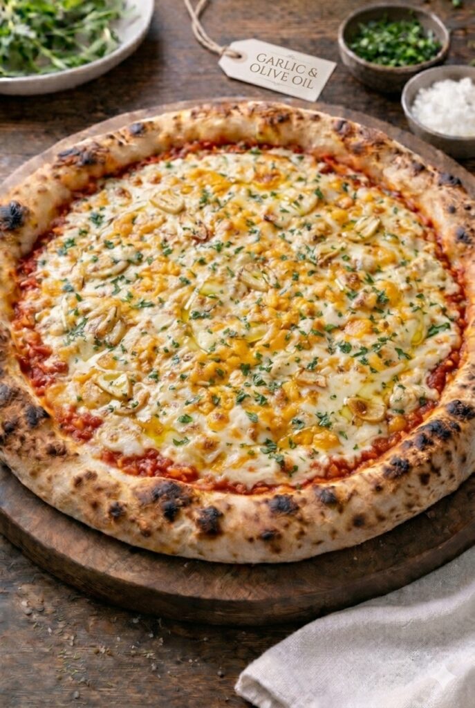 Garlic & Olive Oil pizza