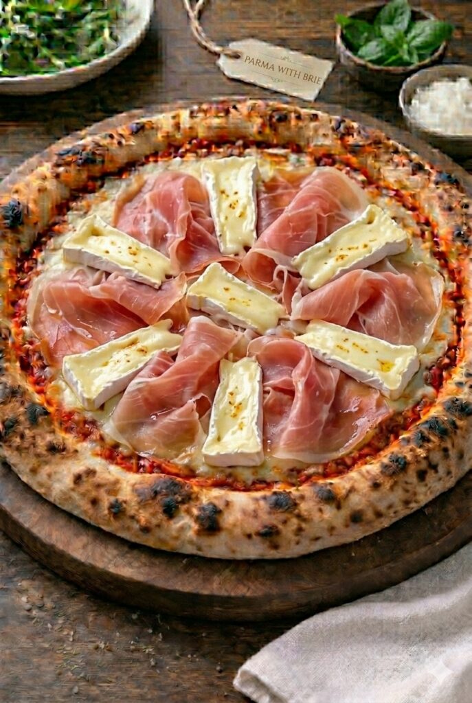 Parma with Brie pizza