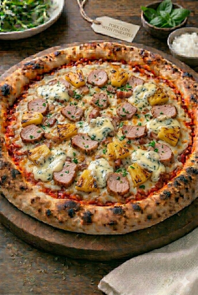 Pork Loin with Pineapple pizza